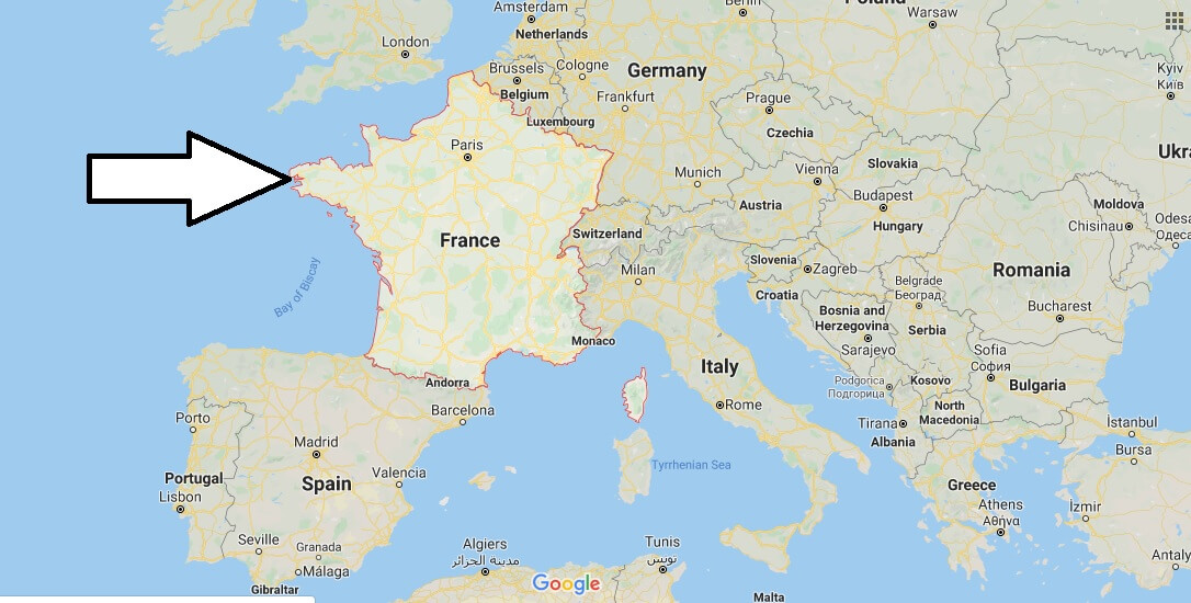 France on Map