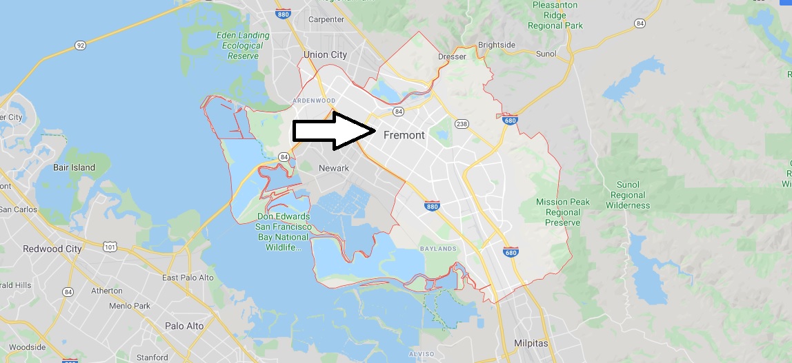 Fremont on Map