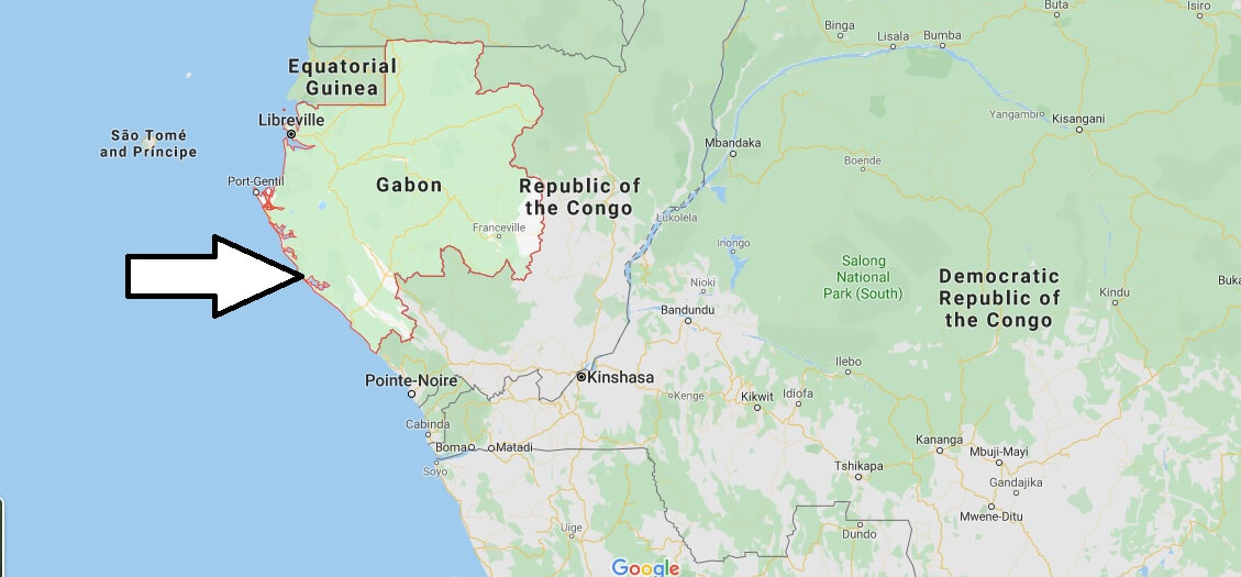 Gabon on Map