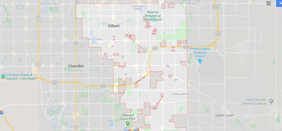 Gilbert on Map