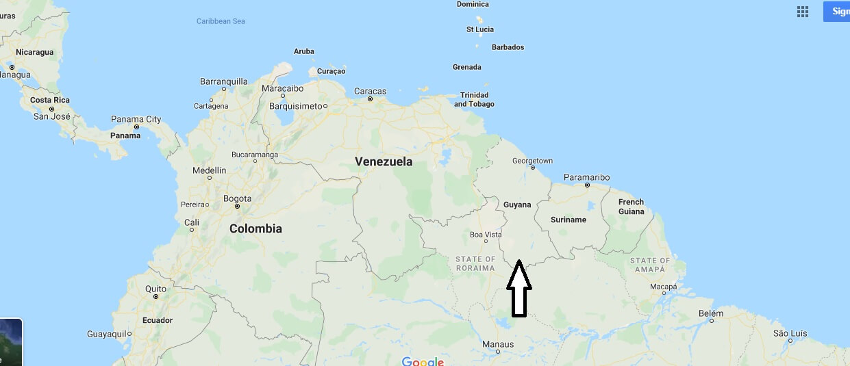 Guyana on Map