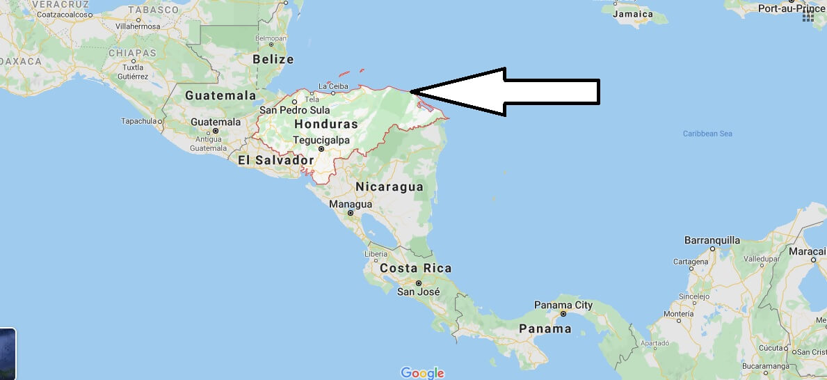 Honduras on Map