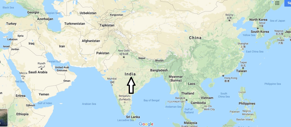 India on Map