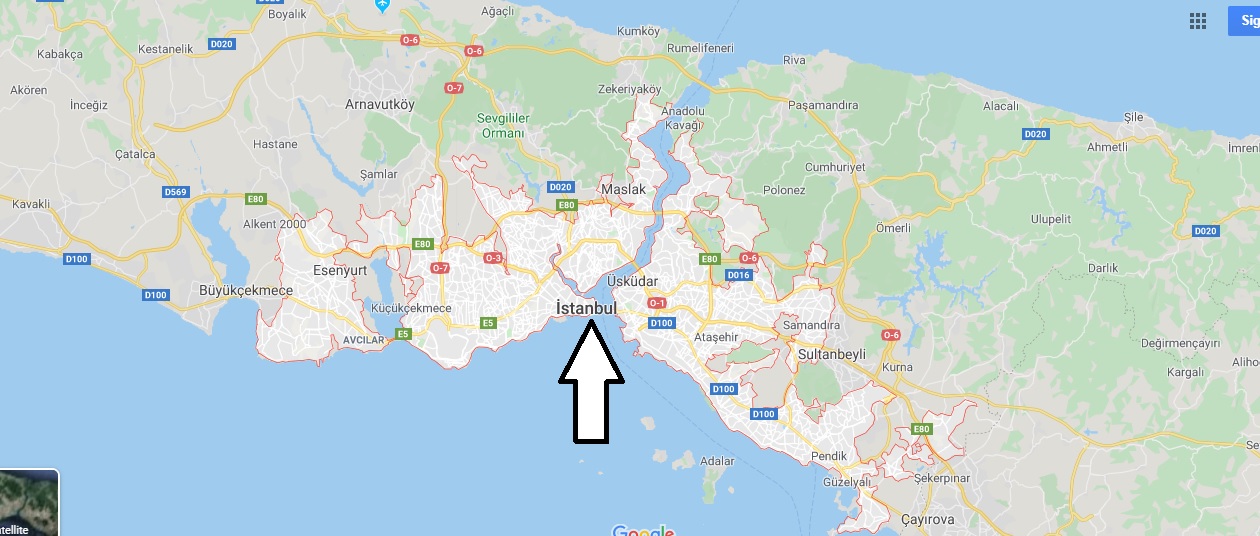 Istanbul on Map