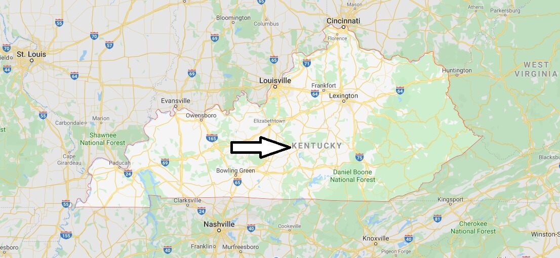 Kentucky on Map