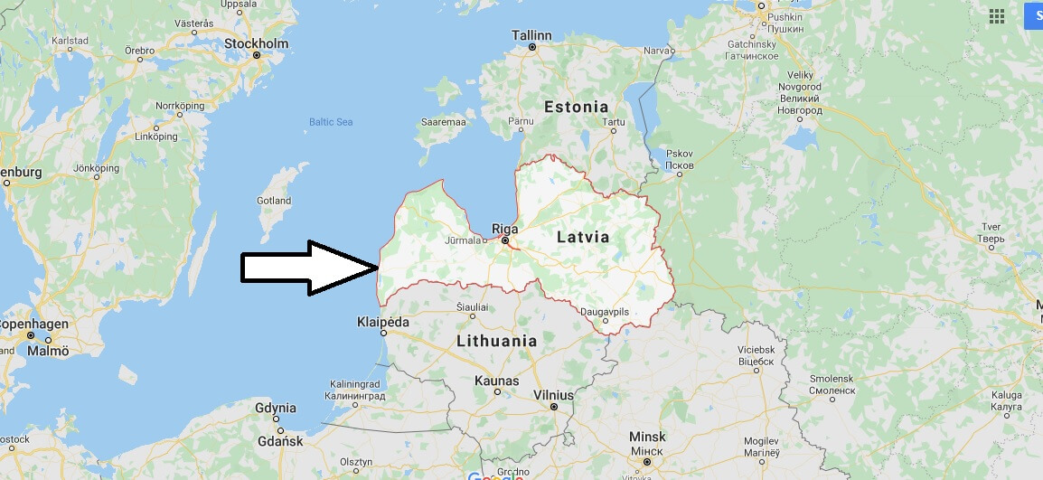 Latvia on Map