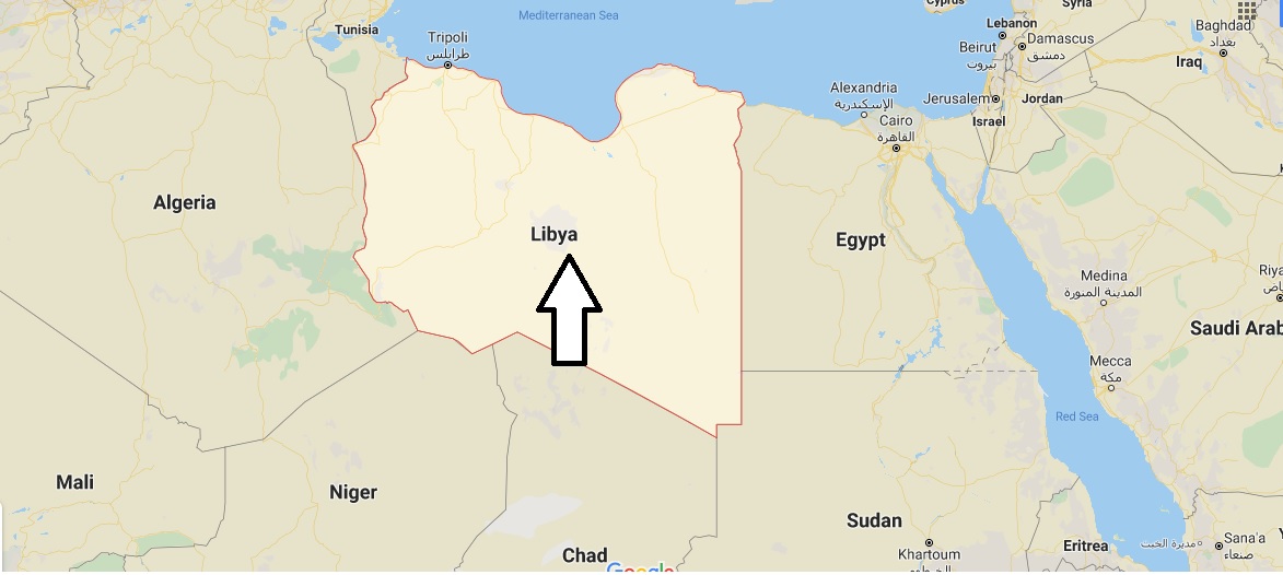 Libya on Map