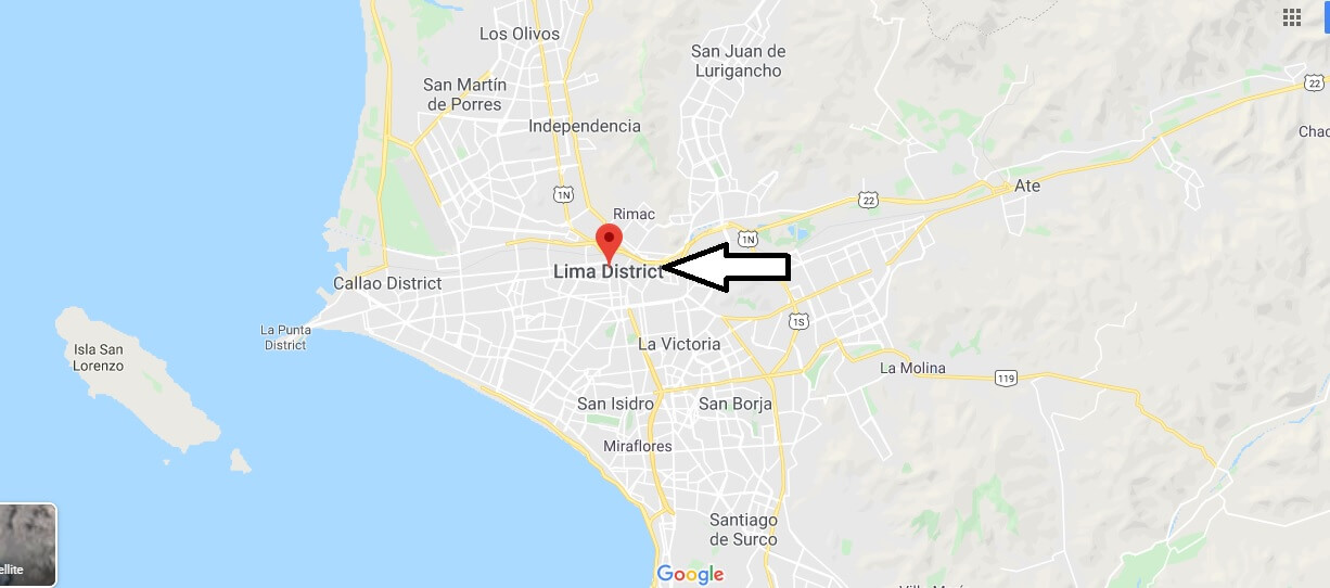 Lima on Map