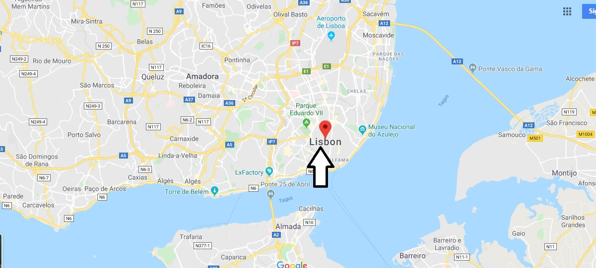 Lisboa on Map