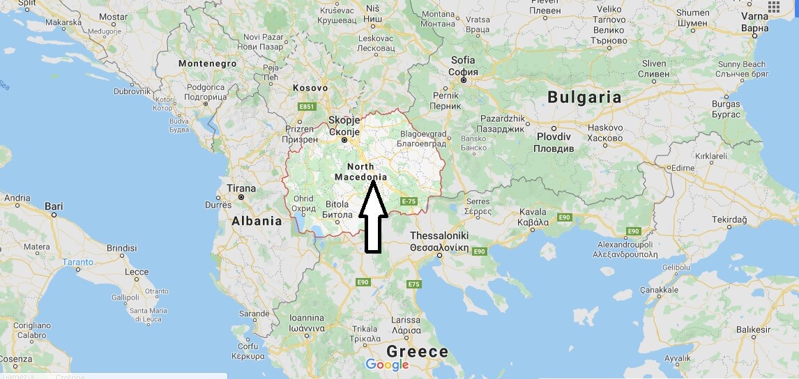 Macedonia on Map