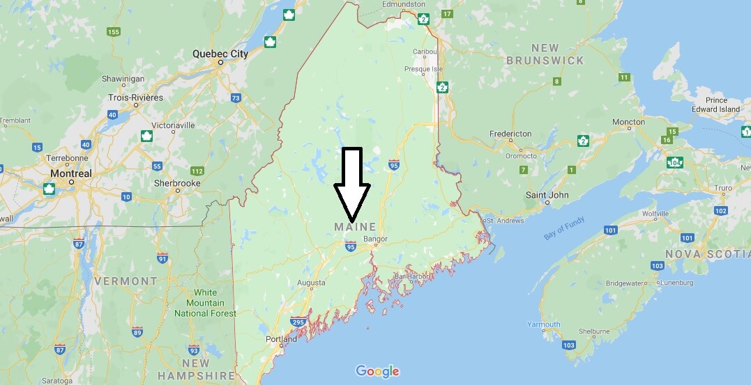 Maine on Map