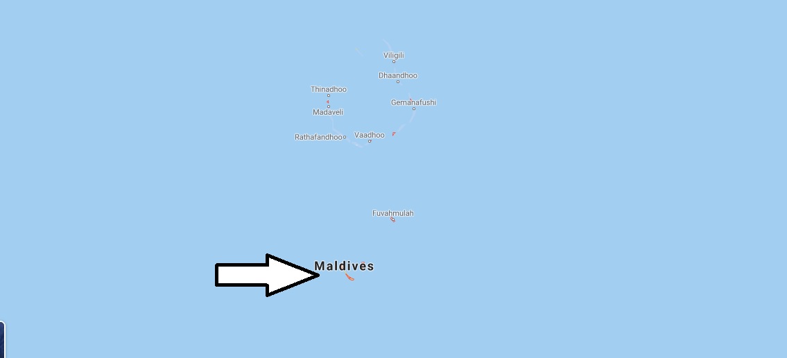 Maldives on Map