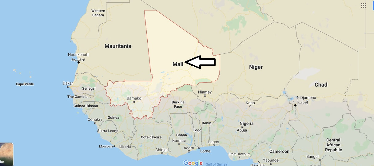 Mali on Map