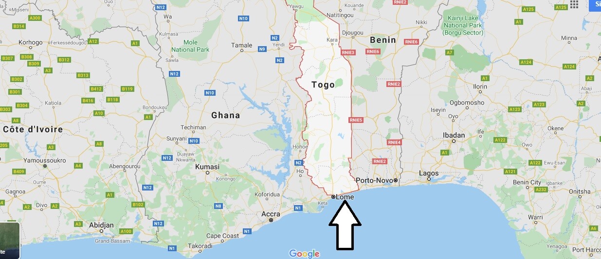 Map of Lome