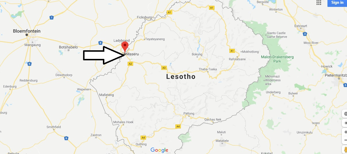 Map of Maseru