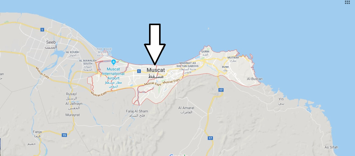 Map of Muscat