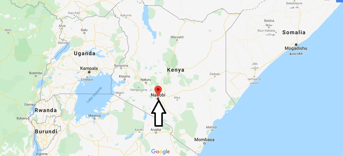 Nairobi on Map