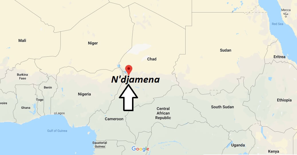 Map of Ndjamena