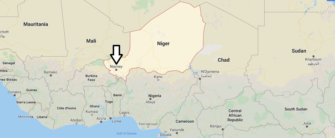 Map of Niamey