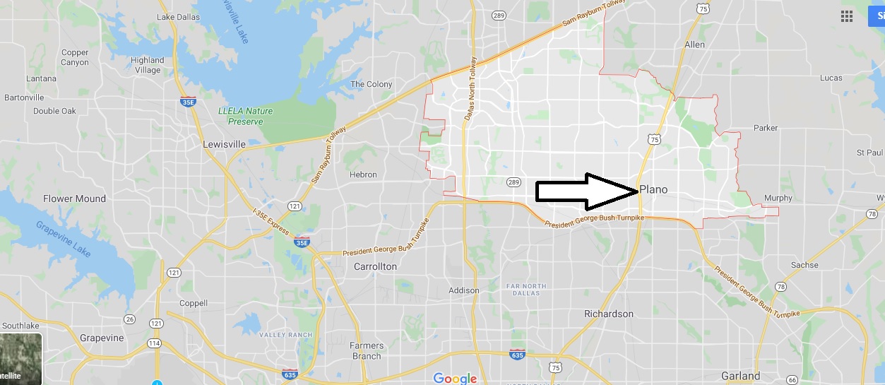 Map of Plano