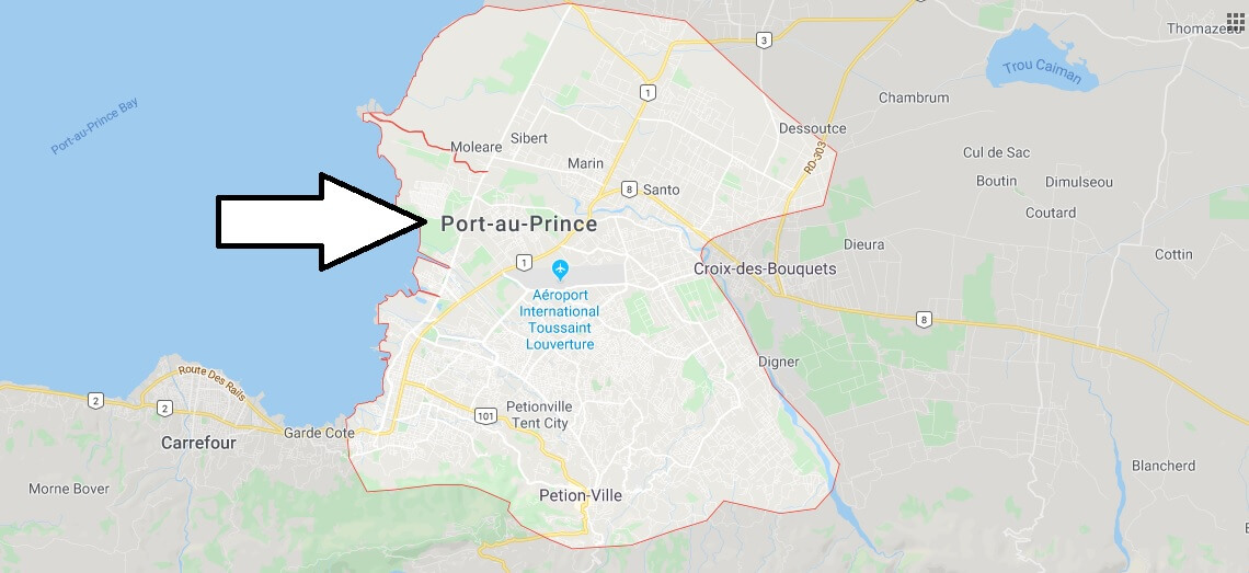 Map of Puerto Príncipe