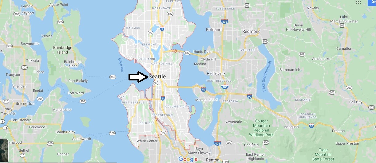 Map of Seattle