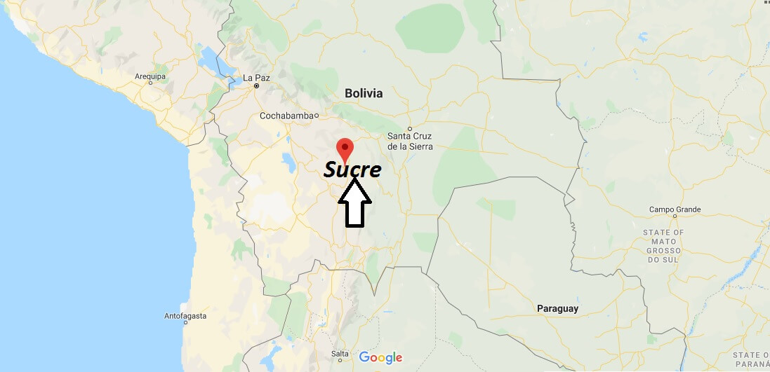Map of Sucre