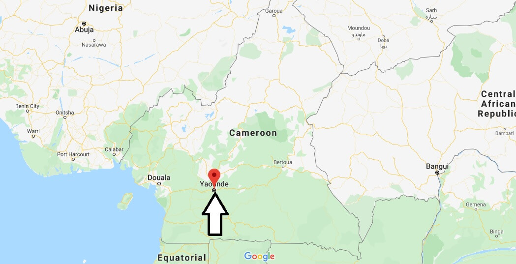 Map of Yaoundé