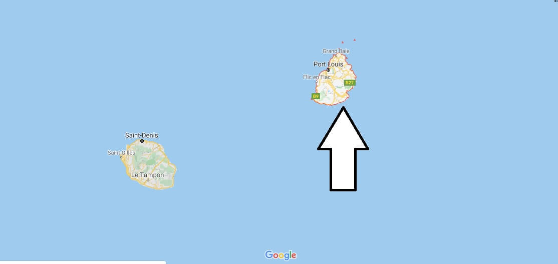 Mauritius on Map