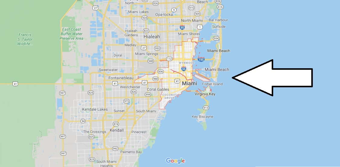 Miami on Map