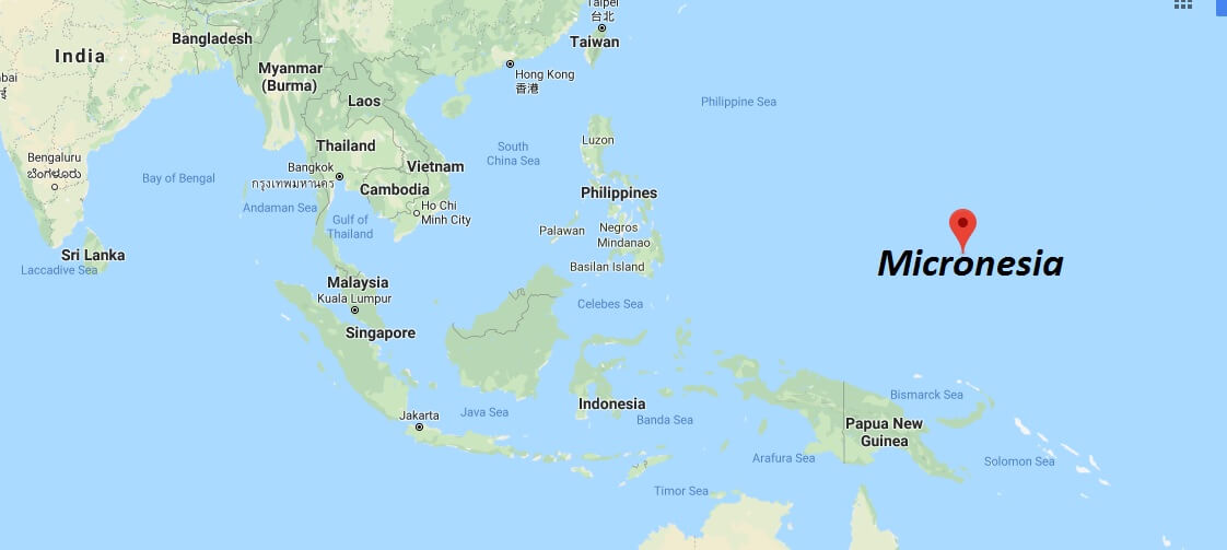 Micronesia on Map