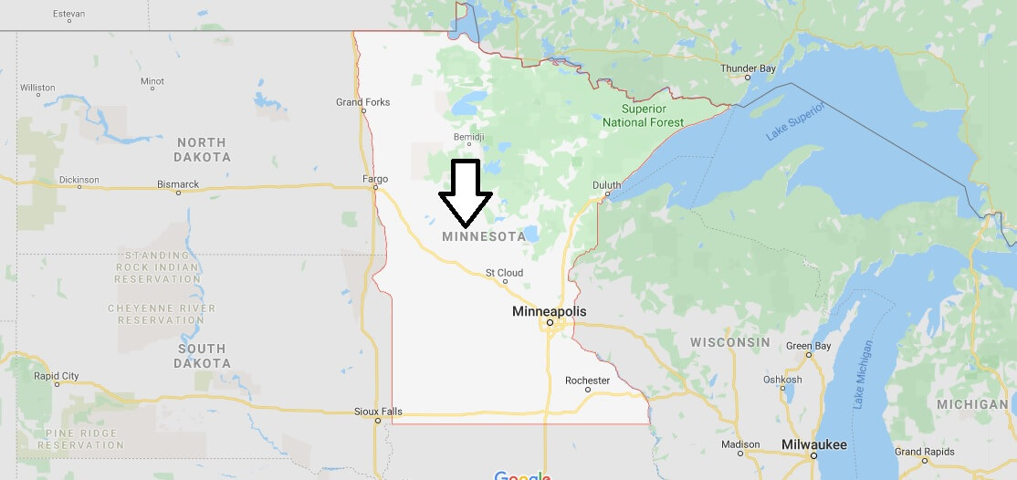 Minnesota on Map