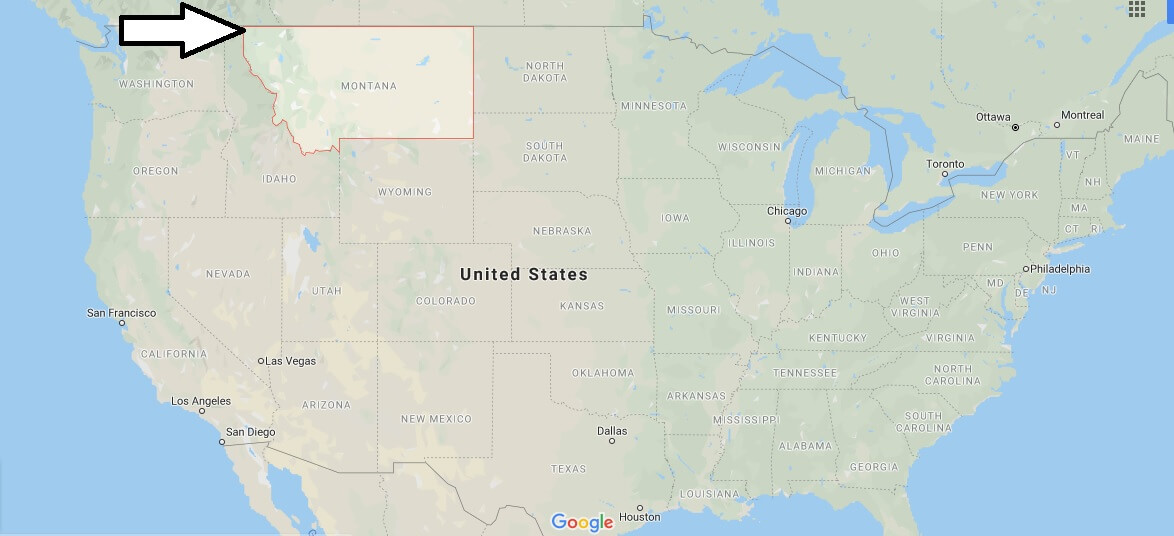 Montana on Map