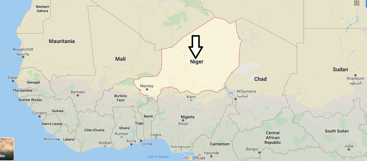 Niger on Map