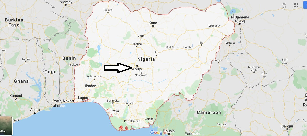 Nigeria on Map