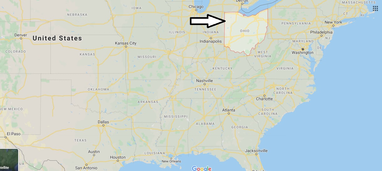 Ohio on Map