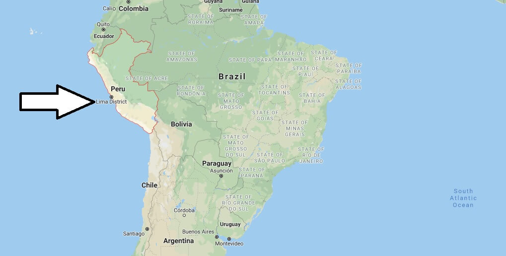 Peru on Map