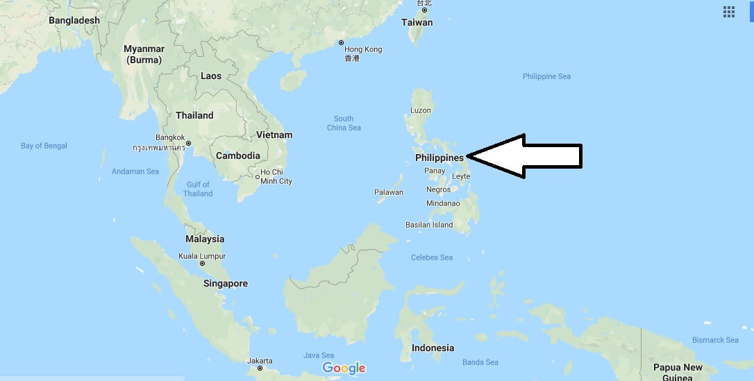 Philippines on Map