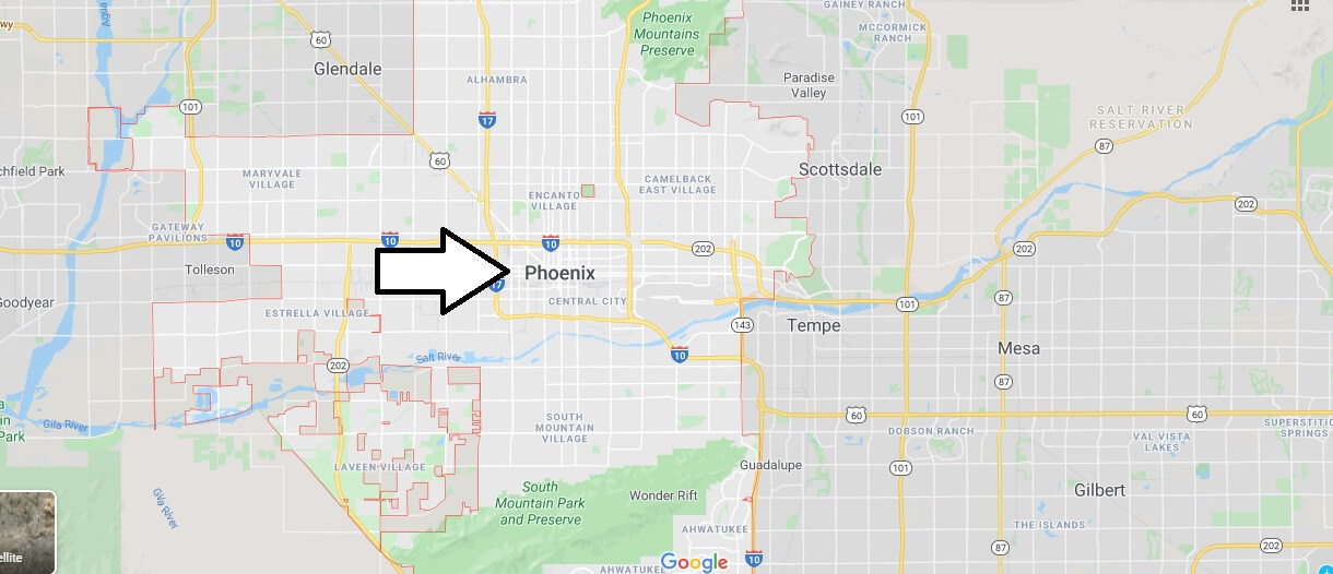 Phoenix on Map