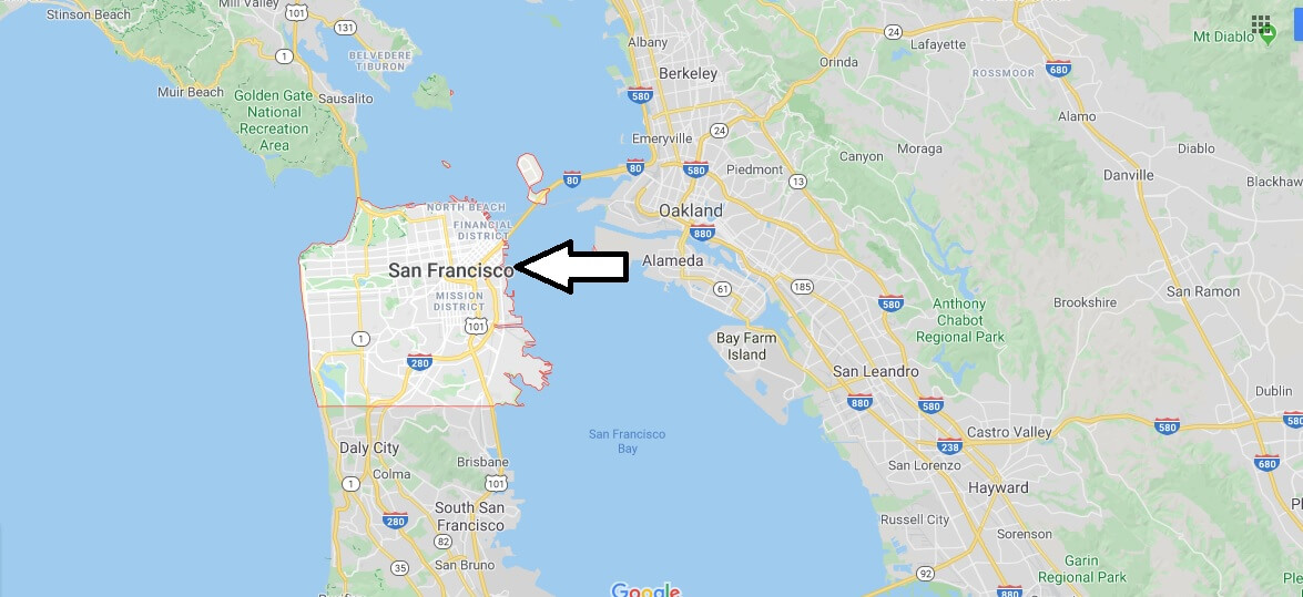 San Francisco on Map