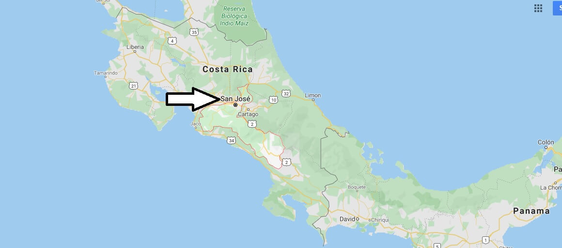 San José on Map