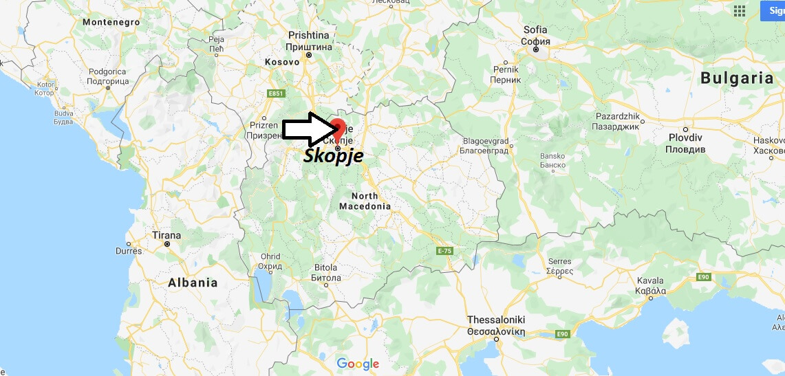 Skopje Map