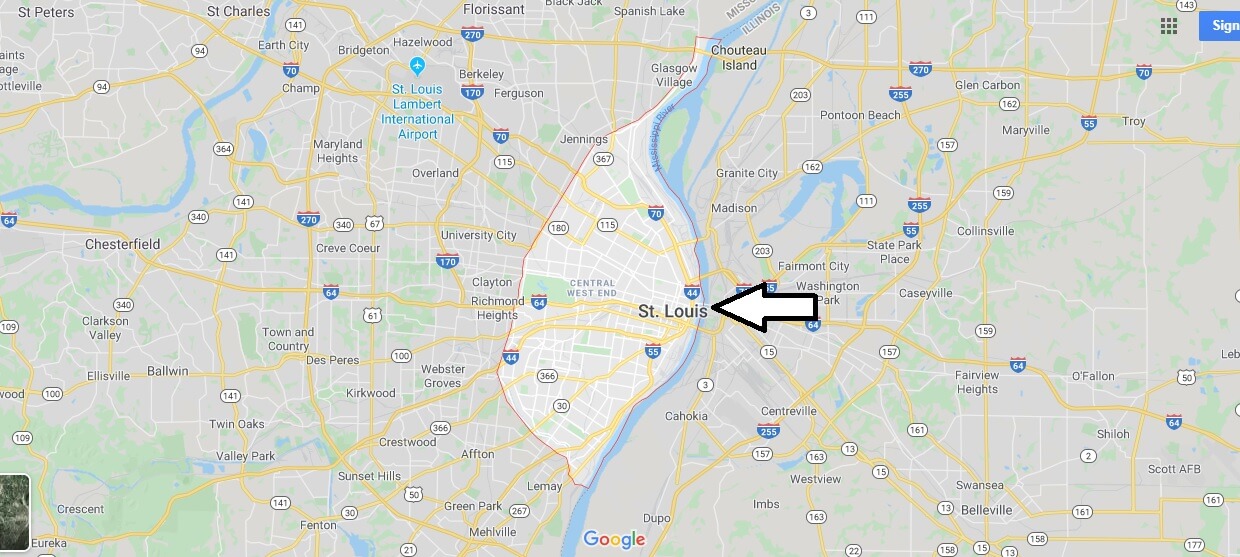 St. Louis on Map