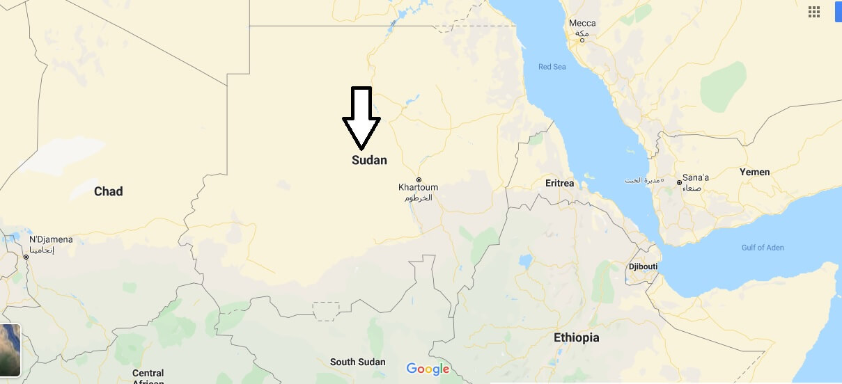 Sudan on Map
