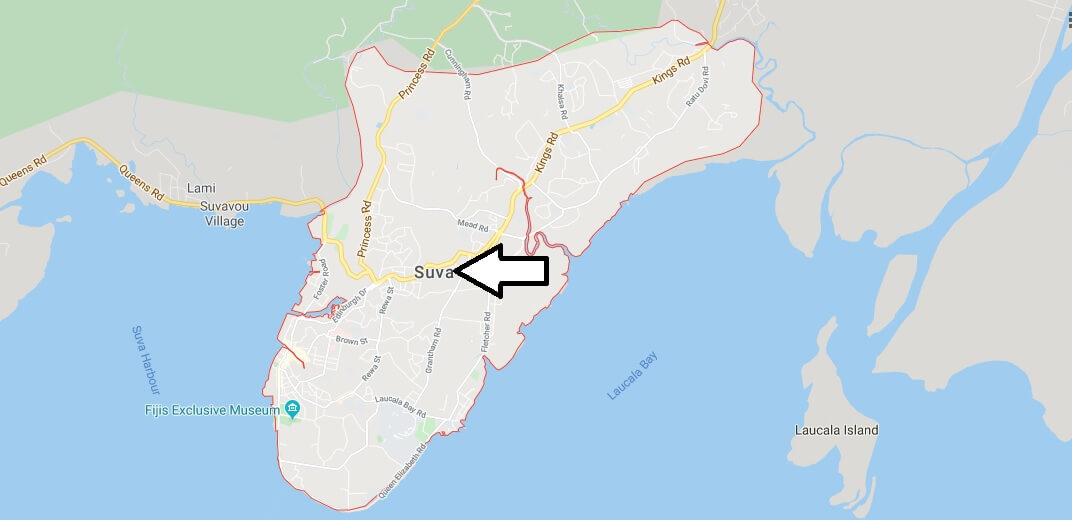 Suva on Map