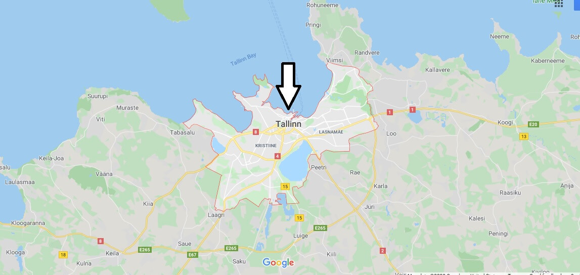 Tallinn Map and Map of Tallinn, Tallinn on Map | Where is Map