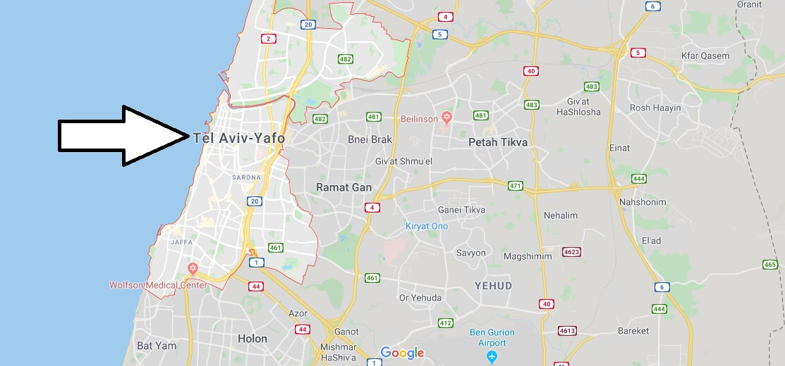 Tel Aviv on Map
