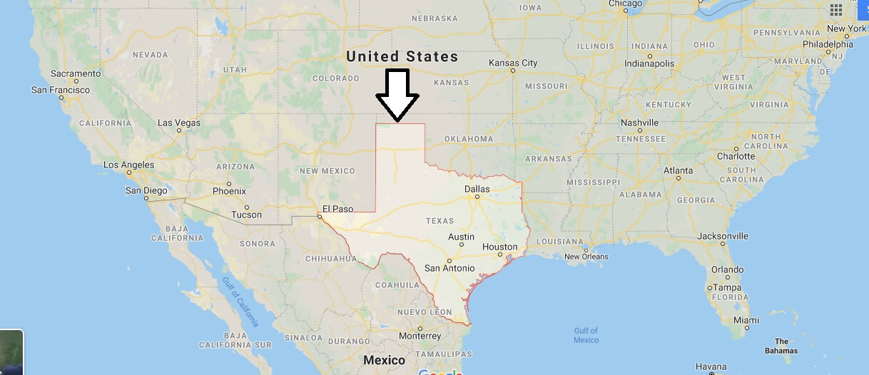 Texas on Map