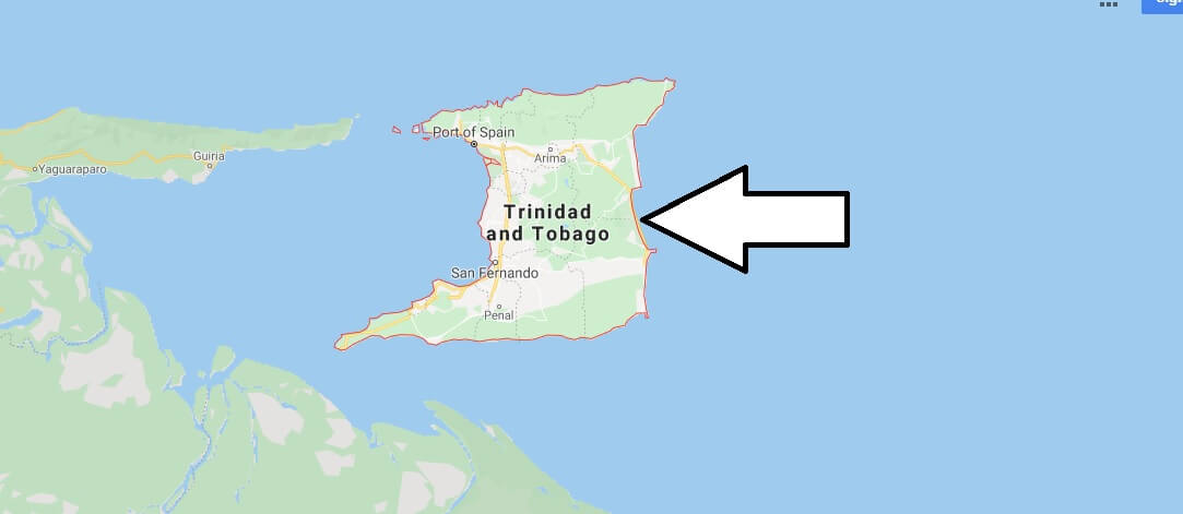 Trinidad and Tobago on Map