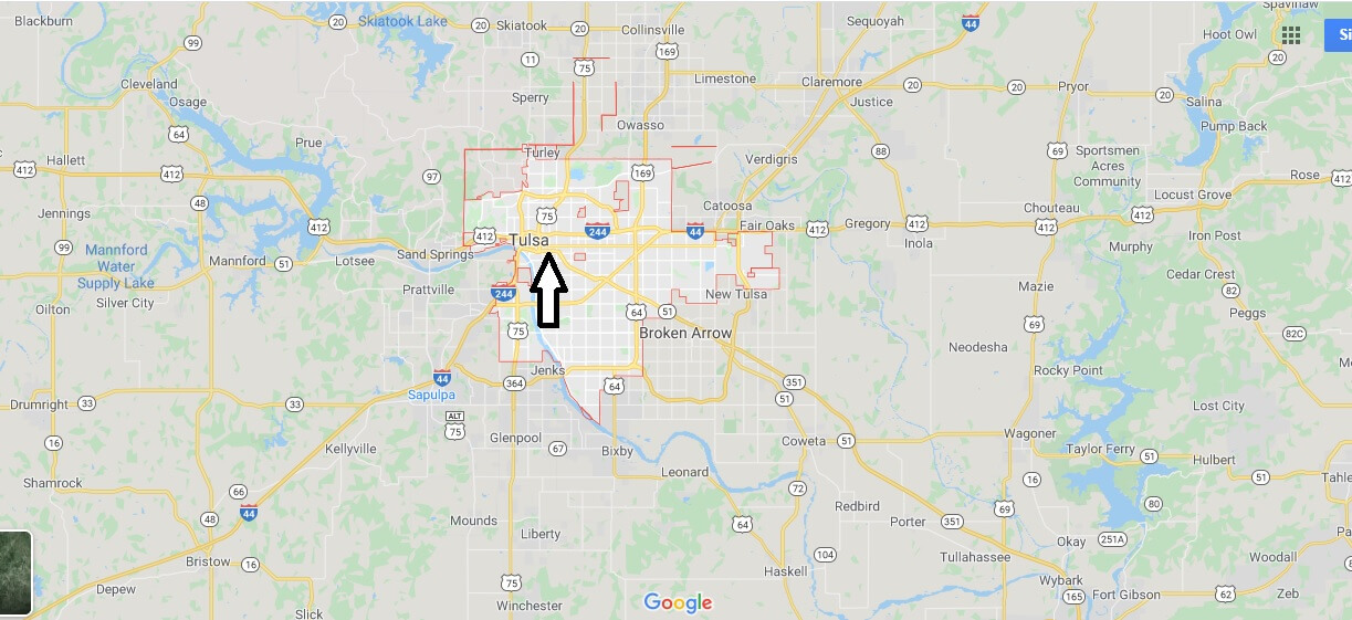 Tulsa on Map